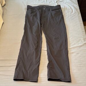 Prana Brion Men’s Charcoal Slim Fit Pants - Size 34W x 30L